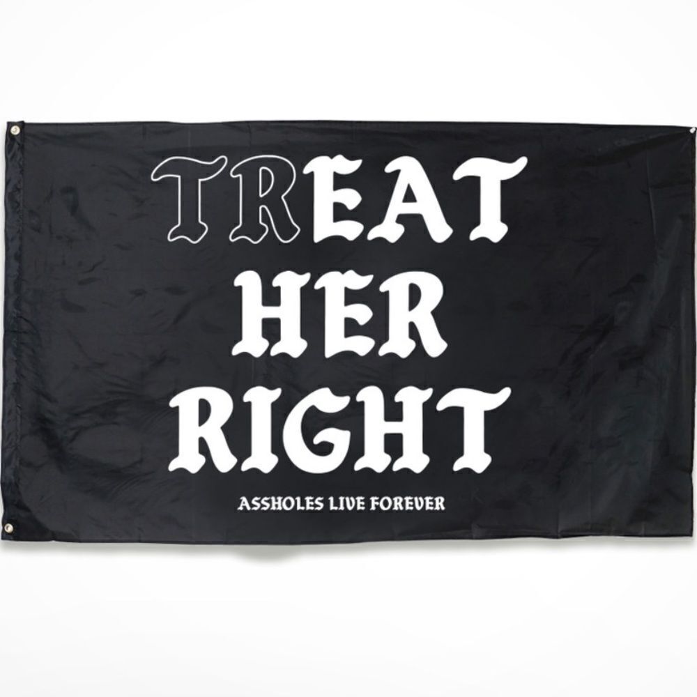 Assholes live forever flag (7001) NEW